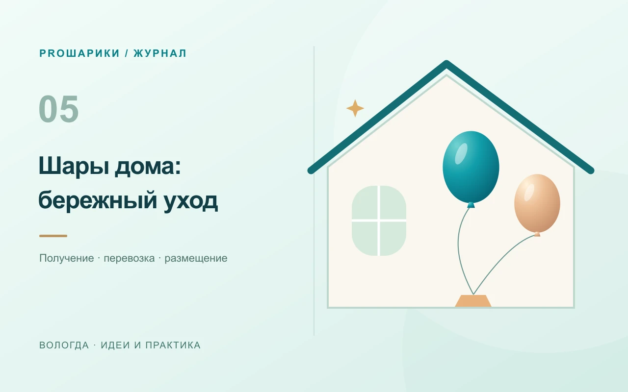 Уход за шарами