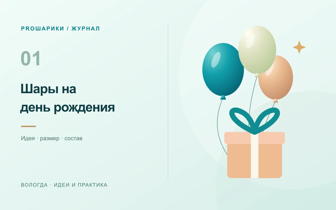 Шары на день рождения: как собрать композицию под ваш праздник