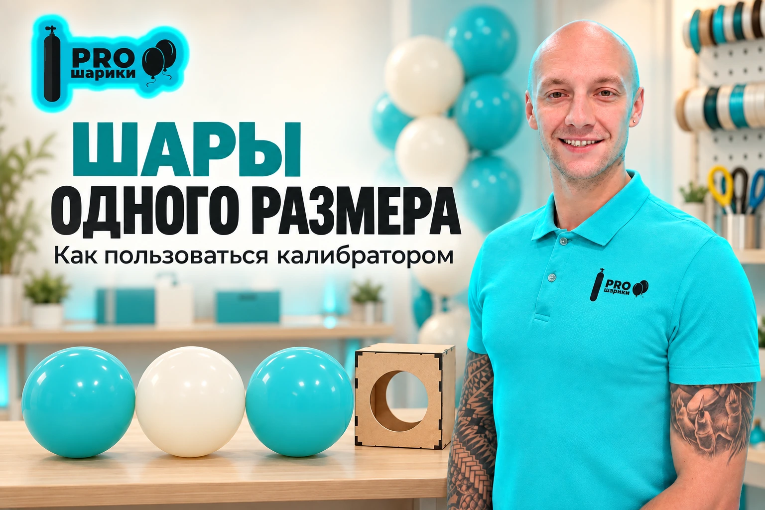 Как надуть шары одного размера: калибратор и проверка партии